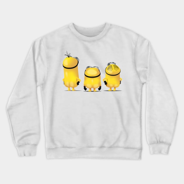 Minions - Kevin, Bob, & Stuart Crewneck Sweatshirt by deancoledesign